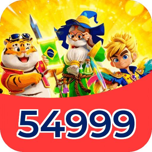 Interface do aplicativo 54999 mostrando jogos disponíveis no iOS e Android